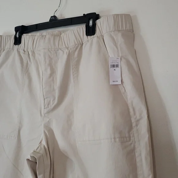 Gap Easy Wide Leg Chino Pants Size XL Womens New With Tags Elastic Waist - Picture 2 of 16